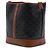 Céline Bolso bucket Celine Medium Triomphe de lona revestida marrón Castaño Marrón oscuro - vista 2