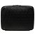 Custodia per laptop Burberry in pelle di vitello goffrata con monogramma TB nero
