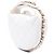 Pochette Chanel Mini in Pelle di Agnello Matelassé Bianca con Catena Bianco - vista 2