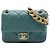 Chanel Mini CC Quilted Calfskin Multi Chain Single Flap Verde