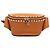 Borsa cintura Valentino Rockstud in vitello grana marrone Bronzo