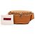 Borsa cintura Valentino Rockstud in vitello grana marrone Bronzo - vista 7