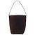 The Row Tote Bag NS Park in camoscio marrone Medium Suede Edge Marrone scuro - vista 3