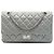 Chanel Silver Quilted Metallic Aged Calfskin Reissue 2.55 Double Flap 227 Argenté