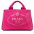 Prada Small Canvas Canapa Logo Tote Rosa
