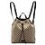 Gucci Beige GG Canvas Drawstring Backpack