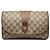 Gucci Beige GG Supreme Web Clutch