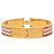 Hermès Bracciale Hermes Click H PM Cheval Pixel Charm Rosa D'oro Arancione - vista 3
