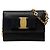 Borsa a tracolla mini con catena Salvatore Ferragamo Vara Ribbon Blu navy