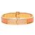 Bracciale Hermès Chanier M in oro e arancione D'oro - vista 3