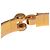 Bracciale Hermès Chanier M in oro e arancione D'oro - vista 5
