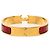 Hermès Hermes Click H PM Charm Armband Rot Golden Bordeaux - Ansicht 3