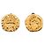 Chanel Coco Mark Archer vergoldete Clip-Ohrringe Golden