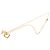 Collar de cadena Chanel Coco Mark Open Heart Dorado - vista 3