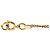 Collar de cadena Chanel Coco Mark Open Heart Dorado - vista 4