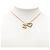 Collar de cadena Chanel Coco Mark Open Heart Dorado - vista 6