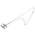 Chanel Coco Mark Vintage Gliederkette mit Anhänger Silber - Ansicht 3