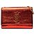 Autre Marque Borsa a tracolla Saint Laurent YSL Logo Cassandra con catena Rosso