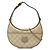 Mini mala Gucci GG Supreme em forma de meia lua Bege