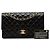 Timeless Bolso de hombro Chanel Coco Mark Double Flap Matelassé Negro - vista 7