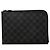 Louis Vuitton Damier Graphite Pochette Jour PM Clutch Bag Marrone