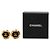 Chanel Coco Mark Vintage Clip-Ohrringe Schwarz Golden - Ansicht 4