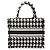 Borsa a mano Christian Dior Book Tote Small Nero Bianco - vista 2