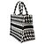 Borsa a mano Christian Dior Book Tote Small Nero Bianco - vista 3