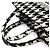 Borsa a mano Christian Dior Book Tote Small Nero Bianco - vista 5