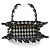 Borsa a mano Christian Dior Book Tote Small Nero Bianco - vista 6