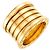 Bulgari Anel Bvlgari B.zero1 de 5 bandas Amarelo