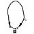 Pulseira Lockit com cadeado prateado Louis Vuitton Preto