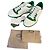 Gucci Sneakers Basse MAC 80 Pelle Bianca e Verde Bianco
