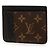 Louis Vuitton Monogram Giant Reverse Porte Cartes Marrone Nero - vista 2