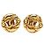 Pendientes de clip Chanel Coco Mark Dorado