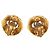 Pendientes de clip Chanel Coco Mark Dorado - vista 2