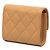 Carteira Compacta Chanel Coco Mark Marrom Bege - vista 2