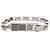 Louis Vuitton Damier Colors Armband mit Anhängern Silber