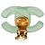 Pendientes de clip Chanel Coco Mark Dorado Verde - vista 3