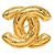 Spilla Chanel Vintage Matelassé Coco Mark D'oro