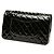 Bolsa de Ombro Chanel Matelassé Coco Mark Double Flap com Corrente Preto - vista 2