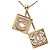 Chanel Coco Mark No. 5 Platten-Kettenhalskette Golden - Ansicht 2
