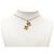 Chanel Coco Mark No. 5 Platten-Kettenhalskette Golden - Ansicht 6