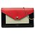 Céline Celine Pocket Large Schultertasche mit Kette und Klappe Schwarz Weiß Rot