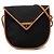 Autre Marque Bolsa de ombro Saint Laurent Cassandra com logótipo triangular Preto Bege