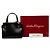 Borsa Salvatore Ferragamo in pelle nera Gancini - vista 7