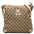 Borsa a tracolla Gucci GG Canvas Abbey Nero Beige Crudo