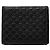 Cartera bi-fold Gucci Microguccissima Negro