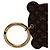 Louis Vuitton Portefeuille LV Panda Keychain Charm Schwarz Pink Weiß - Ansicht 3
