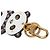 Louis Vuitton Portefeuille LV Panda Keychain Charm Schwarz Pink Weiß - Ansicht 5